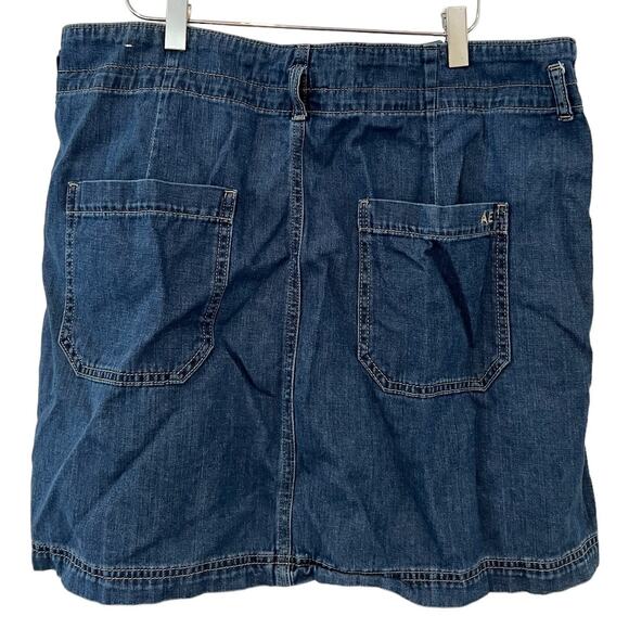 American Eagle Soft Chambray Denim Mini Skirt 16 - Picture 4 of 6